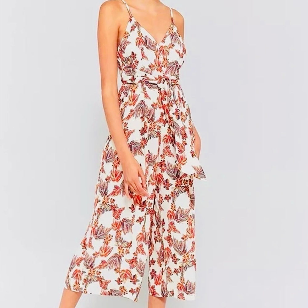 Free People wide tropical leg jumpsuit Size Small 0